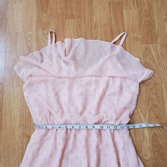 Charles Henry Popover Cami Maxi Dress size Medium in Pink/Gold - Picture 11 of 15